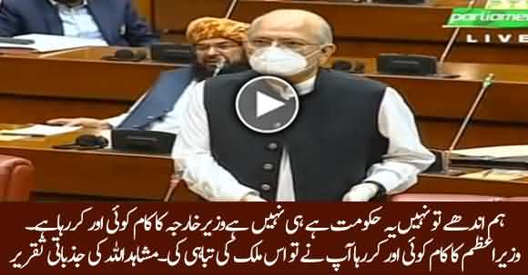 This Is Not Govt, Job Of Foreign Minister Is Being Done By Someone Else - Mushahid Ullah Khan's Bashing Speech