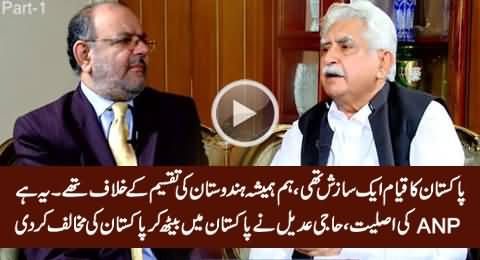 This Is Reality of ANP: Haji Adeel Declares Pakistan A Conspiracy Against Muslims