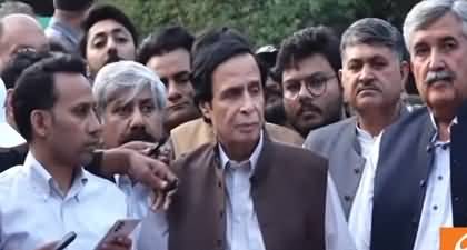 Ch Parvez Elahi's Aggressive Media Talk about Police's Operation on Imran Khan's house