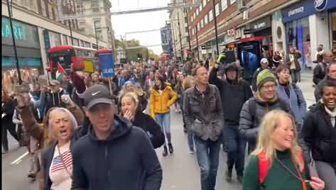 Thousands Of Anti-lockdown Activists March in London Against Govt, Ask Boris Johnson to Resign