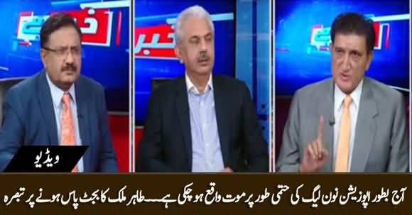 Today PMLN Has Died As An Opposition - Tahir Malik's Disheartened Remarks