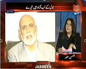 Tonight with Jasmeen (Bol Ke Lab Azad Hain Tere, Mubashir Luqman and Haroon Rasheed) – 4th November 2013