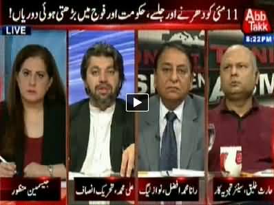 Tonight With Jasmeen (Civil Military Relationship and 11 May Protest) – 8th May 2014