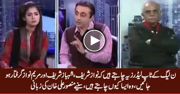 Top Leaders of PMLN Want Nawaz, Shahbaz & Maryam Nawaz To Be Arrested - Mansoor Ali Khan