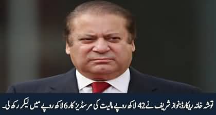 Tosha Khana Record: Nawaz Sharif Got Mercedes Car in 6 Lakhs