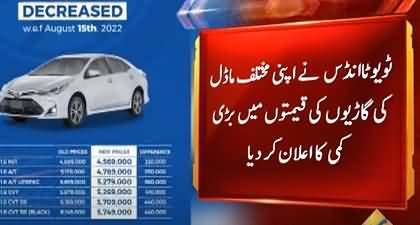 Toyota Pakistan decrease car prices on rupee appreciation