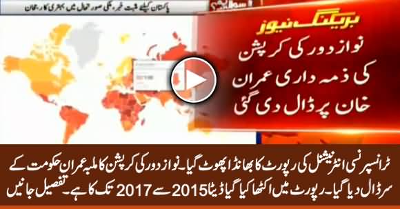 Transparency International Report's Reality Exposed, Report Is Based on The Data of PMLN's Tenure