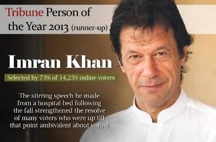 Tribune Person of the Year 2013: Imran Khan Got 73% Votes with Second Position