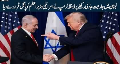Trump calls Netanyahu 'crazy' for continuing aggression against Lebanon