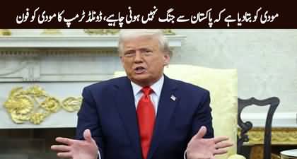 Trump says he told India's Modi war with Pakistan 'should not happen'