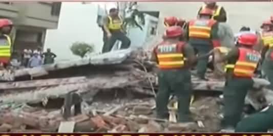 Two-Storey Under Construction Building Collapsed in Lahore, 5 Injured, 1 Expired