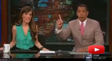 Two US TV Anchors Went Under the Table On A Jerk of Earthquake in Live Show