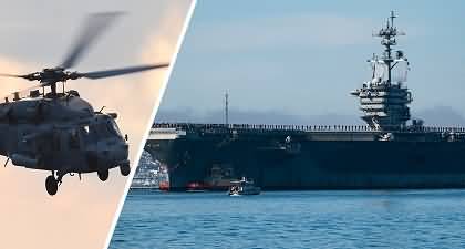 U.S. Navy helicopter and fighter jet crashed in South China Sea