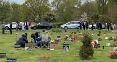 UK Police investigate after 60+ Muslim graves vandalised near London