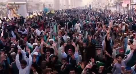 Unbelievable crowd at Khadim Hussain Rizvi's Urs in Lahore