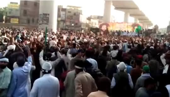 Unbelievable Crowd in TLP Sit-In Ready To March Towards Islamabad