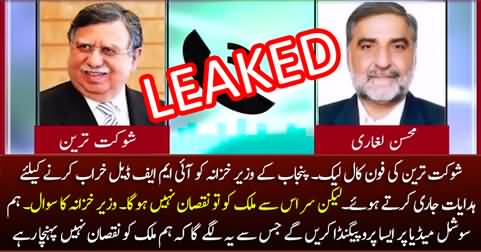 Unbelievable: Shaukat Tareen's leaked call, trying to Sabotage IMF deal
