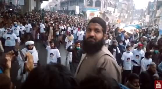 Unbelievably Large Crowd in Tehreek e Labbaik's March in Rawalpindi