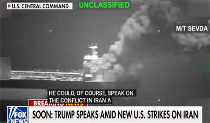 US forces strike on Iran-flagged tankers trying to evade the Strait of Hormuz blockade