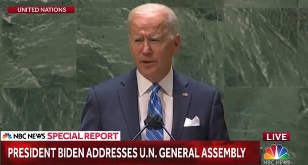 US President Joe Biden Addresses 76th U.N. General Assembly Session