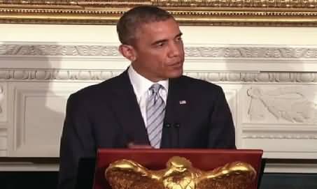 US President Obama Speech on Israel Gaza Issue in White House
