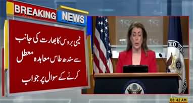 US response on Indus water treaty conflict between Pakistan and India