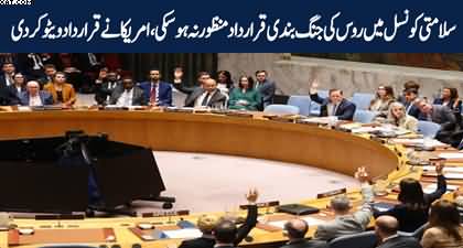 US vetoes Russian resolution of ceasefire in war against Iran at UN Security Council