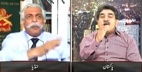 Very Hot Debate Between Iftikhar Ahmad & Former Indian Army General Bakshi