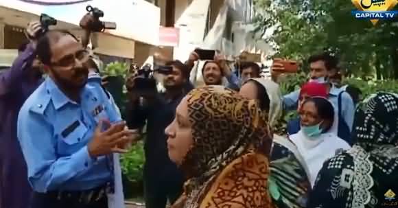 Video - Ladies Health Workers Aur Police Ke Darmyan Hatha Pai