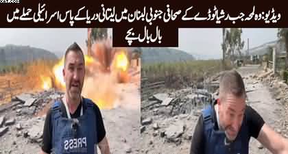 Video: Russia Today's reporter narrowly escapes missile strike in shocking footage