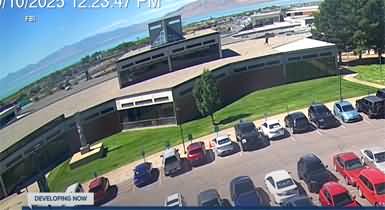 Video shows Charlie Kirk shooting suspect jump down from roof, make getaway