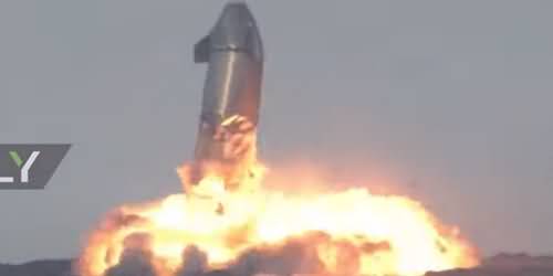 Video - SpaceX Mars Ship Prototype Explodes After It's First Successful Landing