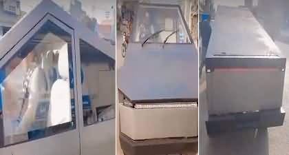 Video: ‘Tesla Cyber Truck’ first time spotted in Pakistan