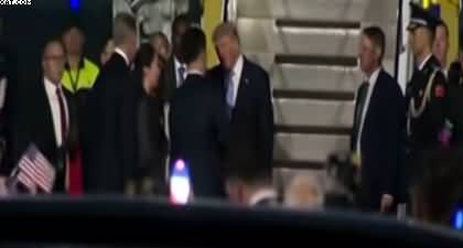 Video: US President Donald Trump arrives in China