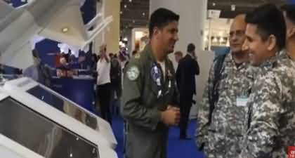 Viral pictures of PAF and IAF officers at Dubai Airshow spark debate - BBC URDU's report