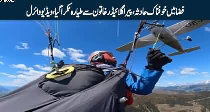 Viral Video: Paraglider survives near-death after hit by plane midair