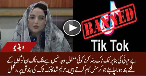 Vulgarity Is Not A Solid Reason Of Banning Tik Tok - Hareem Shah Criticizes