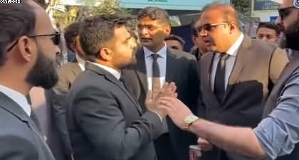 Wakalat Kar Ray Ho Ya Badmashi? Exchange of harsh words b/w Rajab Butt's lawyer Mian Ali Ashfaq and the other lawyer