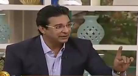 Waseem Akram Views About the Attitude of Shahid Afridi With Journalist
