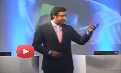 Wasim Akram Praising Imran Khan While Giving Lecture on Leadership