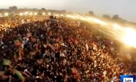 Watch Aerial View of Gujranwala Jalsa After Imran Khan's Arrival, Really Amazing Crowd