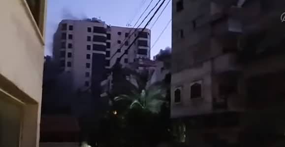 Watch Footage, How A Tower Block Demolished By Israeli Airstrikes in Palestine?