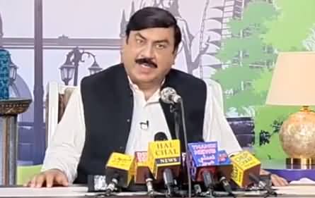 Watch Hilarious Performance of Azizi As Sheikh Rasheed Doing Press Conference