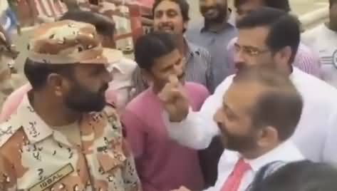 Watch How Farooq Sattar & Amir Liaquat Arguing With Rangers