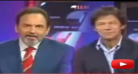 Watch How Imran Khan Correcting the English of Indian Anchor in Live Show
