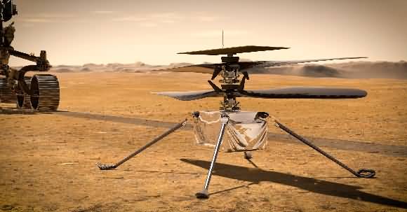 Watch NASA's Helicopter Ingenuity Takes First Historical Flight on Mars