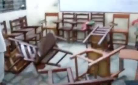 Watch The Actual Footage of MQM's Alleged Attack on PTI Office Karachi