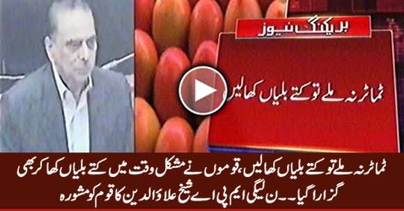 Watch What A PMLN MPA Advising Nation on Unavailability of Tomatoes