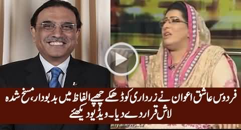 Watch What Firdous Ashiq Awan Indirectly Saying About Asif Zardari