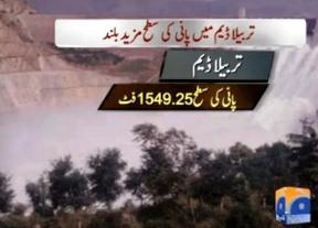 Water Level on Rise at Tarbela Dam, Only 9 Inch Away From the Capacity